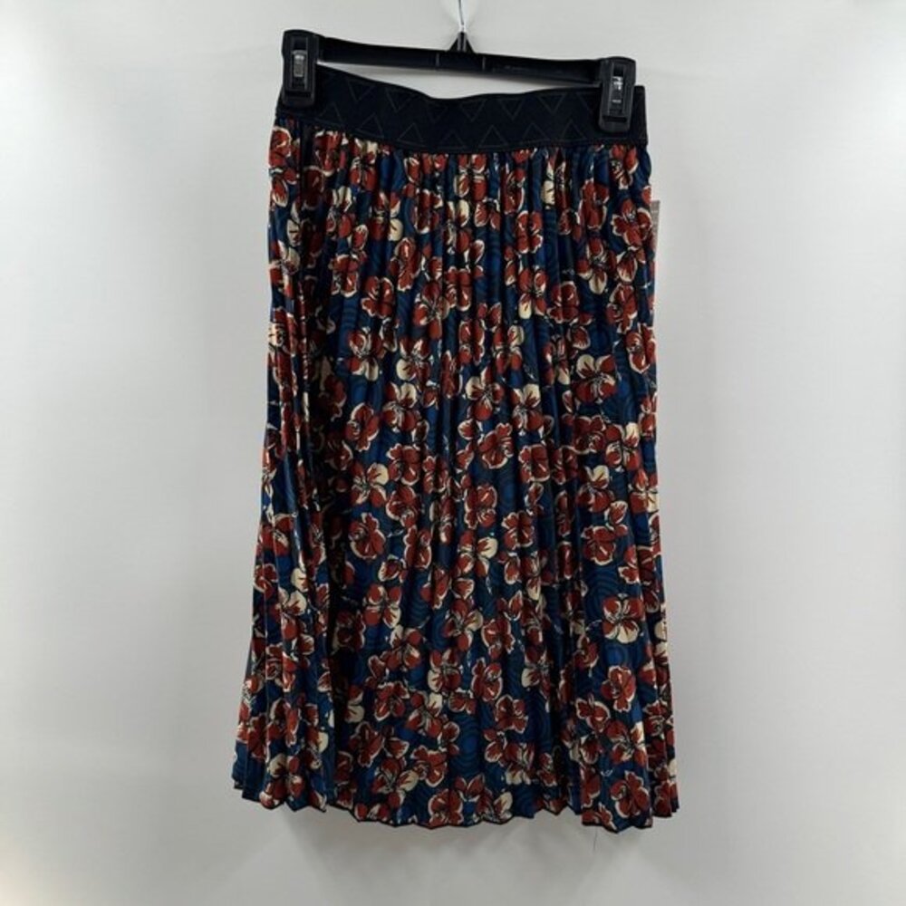 LuLaRoe Jill Skirt NWT – Women’s XS Navy Floral Pleated